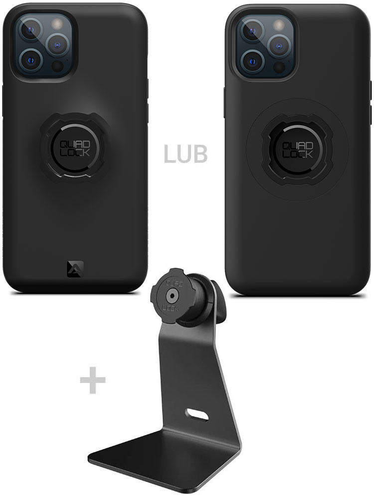 Zestaw na biurko: etui na telefon iPhone 12 Pro Max + uchwyt Quad Lock