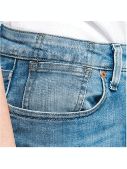 Jeansy motocyklowe damskie Dainese Denim Stone Slim Tex niebieskie