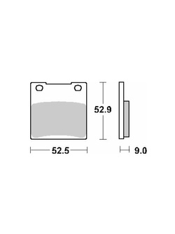 Klocki hamulcowe [tył] SBS 556 HF