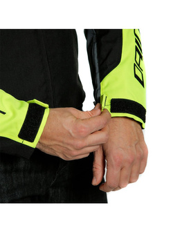 Motocyklowa kurtka tekstylna Dainese Speed Master D-Dry czarno-szaro-fluo żółta
