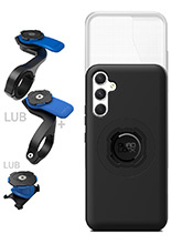 Zestaw rowerowy: etui MAG na telefon Samsung Galaxy A34 (magnetyczne) + wodoodporny pokrowiec MAG + mocowanie Quad Lock