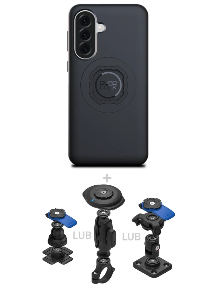 Zestaw 360 Quad Lock: etui MAG na telefon Samsung Galaxy A37 (magnetyczne) + wybrane komponenty