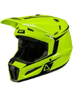 Kask enduro Leatt Moto 3.5 z goglami szaro-czarnymi-fluo