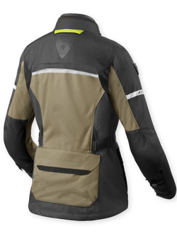 Kurtka motocyklowa damska tekstylna REV’IT! Outback 4 H2O zielono-szara