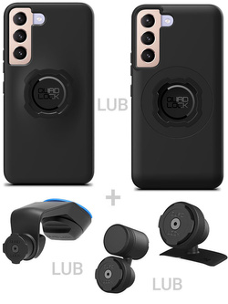 Zestaw do samochodu: etui na telefon Samsung Galaxy S22 oraz mocowanie Quad Lock