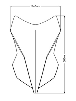 Szyba turystyczna PUIG Benelli TRK 251 (21-) lekko przyciemniana