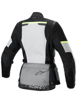 Kurtka motocyklowa damska tekstylna Alpinestars Stella Andes Air Drystar® czarno-szara 