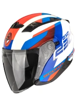 Kask otwarty Scorpion Exo-230 Comics biało-niebiesko-czerwony
