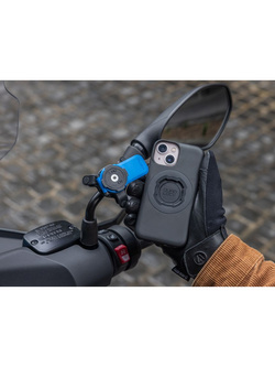 Zestaw na motocykl: etui na telefon iPhone 13 + wodoodporny pokrowiec + mocowanie Quad Lock 