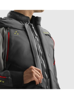 Kurtka motocyklowa tekstylna Rebelhorn Hardy 3.0 czarno-szaro-czerwona
