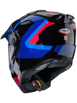 Kask adventure Caberg Tanami Scram czarno-niebiesko-czerwony