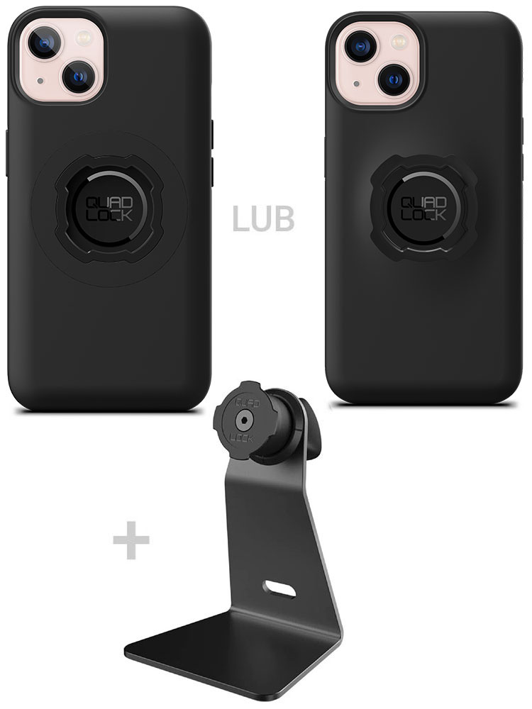 Zestaw na biurko: etui na telefon iPhone 13 + uchwyt Quad Lock