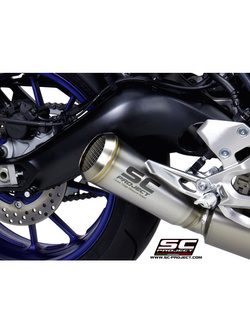Pełny układ wydechowy 3-1, SC-Project 70's Conical Stainless Steel - Yamaha MT-09 [17-20]
