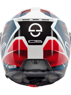 Kask szczękowy Schuberth C5 Velocity biało-czerwono-niebieski