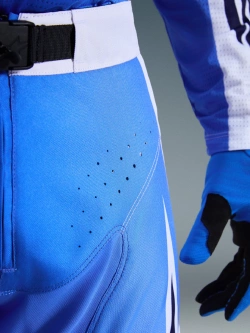 Spodnie cross Alpinestars MX Techstar Knif biało-niebieskie-fluo