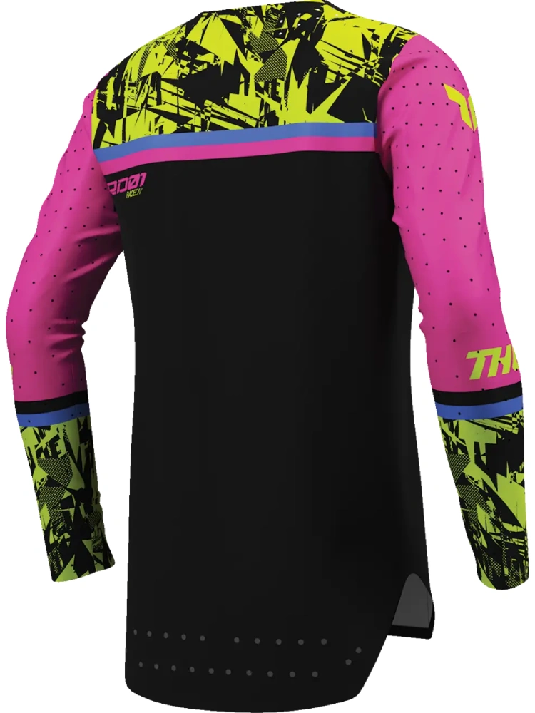 Bluza enduro dziecięca Thor Sportmode Punkd czarno-różowa