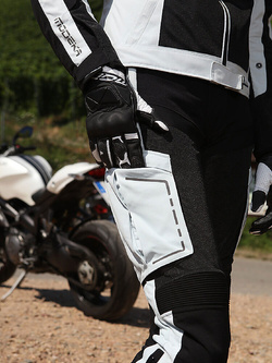 Spodnie motocyklowe damskie tekstylne Modeka Khao Air czarno-popielate