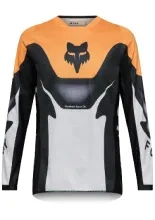 Bluza enduro dziecięca Fox 180 Noble czarno-biało-pomarańczowa