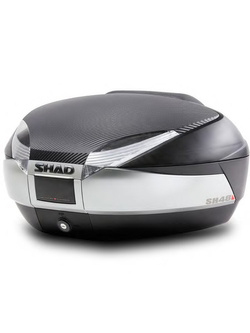 Kufer centralny Shad SH48 Titanium Black + nakładka + oparcie [pojemność 48 L]