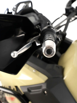 Koncówki kierownicy motocyklowej R&G Kawasaki (wybrane modele)/ Royal Enfield Himalayan (17-) srebrne