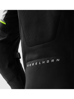 Kurtka motocyklowa tekstylna Rebelhorn Hiflow V czarno-szaro-żółta