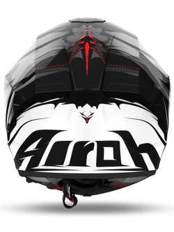 Kask integralny Airoh Matryx Nytro czarno-szaro-czerwony matowy