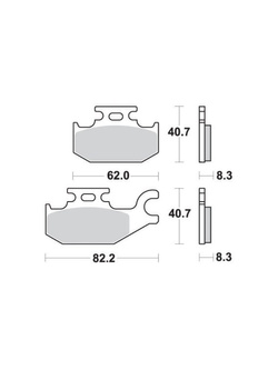 Klocki hamulcowe SBS 835 SI