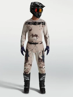 Bluza cross Alpinestars MX Racer Lone brązowo-czarna