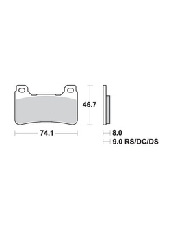 KLOCKI HAMULCOWE SBS 809 HS
