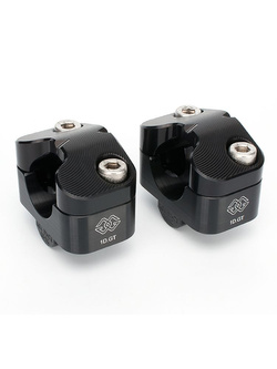 Podwyższenie kierownicy GILLES 1D.GT modele Aprilia / BMW / Ducati / Honda aluminiowe czarne [podwyższenie: 20 mm]