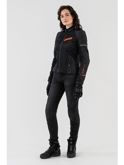Kurtka motocyklowa damska tekstylna Shima X-Mesh 2.0 czarno-czerwona