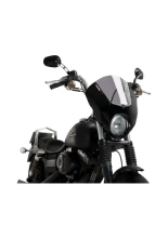 Półowiewka motocyklowa sportowa PUIG Dark Night Harley Davidson Dyna Street BOB FXDBI-I (06-17) lekko przyciemniana