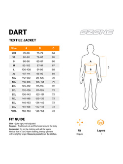 Kurtka motocyklowa tekstylna Ozone Dart czarna 