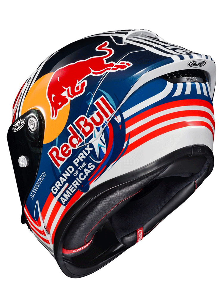 HJCヘルメット RPHA1N レッドブル オースティンGP Lサイズ Kask integralny HJC RPHA 1 Red Bull Austin GP biało-niebiesko
