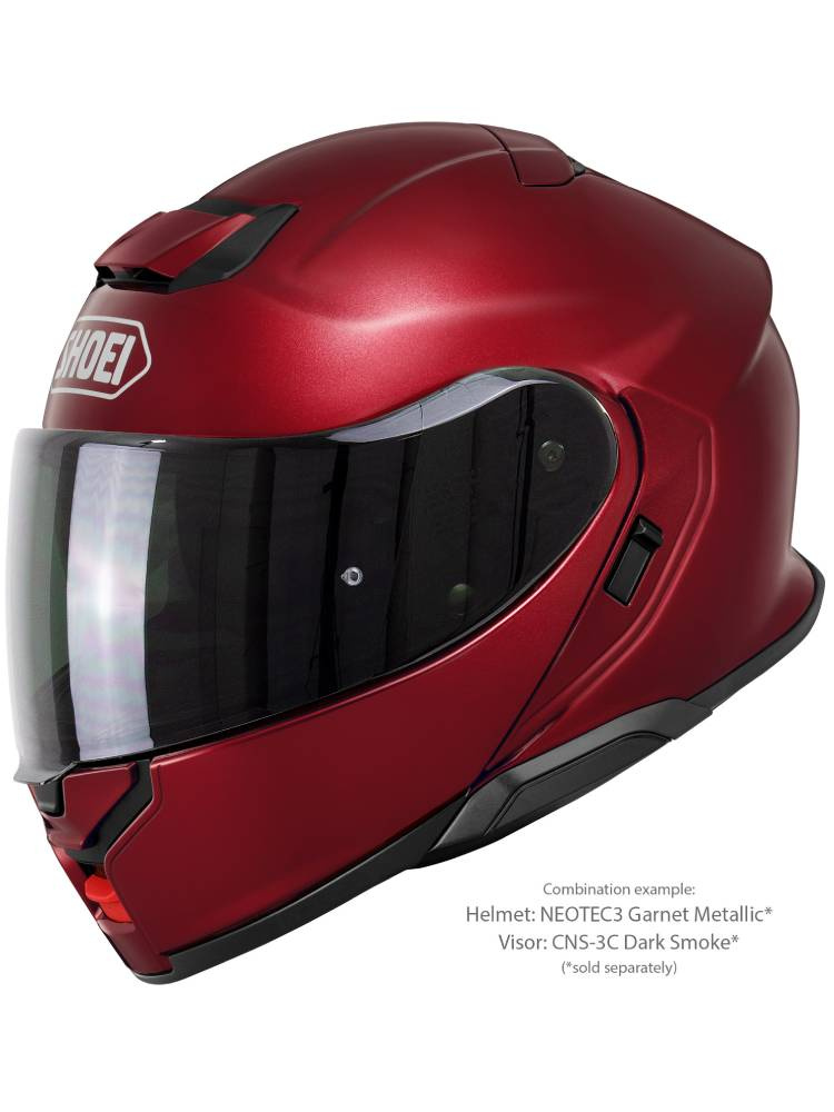 Kask szczękowy Shoei Neotec 3 Garnet Metallic czerwony