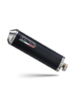 Pełny układ wydechowy G.P.R Evo4 Road Aprilia Leonardo 250 (99-04) czarny, z homologacją