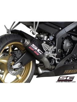 Tłumik SC-Project GP-M2 Carbon (Slip on, Wysoka pozycja) - Yamaha YZF R6 [06-16]
