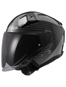 Kask otwarty LS2 OF603 Infinity II Carbon czarny
