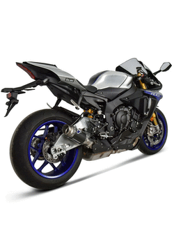Tłumik Slip-On Termignoni GP Classic stal nierdzewna, włókno węglowe + rura łącząca do Yamaha YZF R1 1000 (15-20)