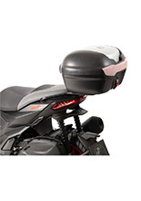 Zestaw: kufer centralny Journey 40 + stelaż Hepco&Becker Aprilia SR GT 125/200/Sport (22-) czarno-srebrny