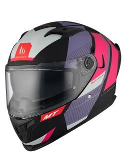 Kask integralny MT Braker SV Chento czarno-różowy matowy