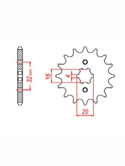 Zębatka napędowa SUNSTAR 241 [14 zębów]