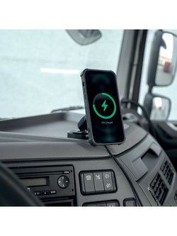 Uchwyt na telefon z ładowaniem bezprzewodowym Lampa Mag Wireless Orbit magnetyczny z przyssawką