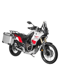 Zestaw: kufry boczne z anodowanego aluminium srebrne "And-S" Zega Evo + stelaże czarne Touratech Yamaha Tenere 700 / World Raid (31+38L)