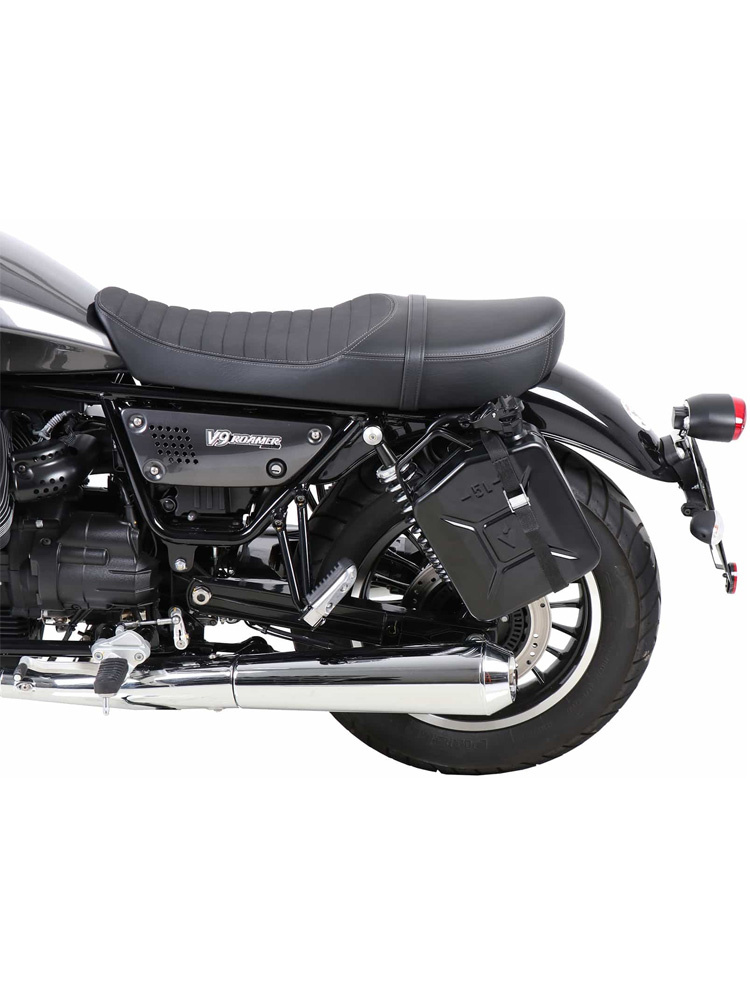 Kanister Hepco&Becker z uchwytem Cutout na lewą stronę do Moto Guzzi V9 Roamer (16-) 4 litry czarny