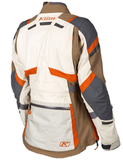 Kurtka motocyklowa damska tekstylna Klim Artemis brązowo-pomarańczowa