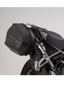 Zestaw: kufry boczne + stelaże EVO ABS ® Aero System Sw-Motech do Triumph Tiger 800 (10-) [pojemność: 2 x 25 L]