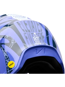 Kask enduro Fox V1 Diffuse czarno-fioletowy