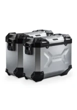 Zestaw: kufry boczne + stelaże PRO TRAX ADV SW-Motech Suzuki DR-Z4S/ SM (25-) srebrne [poj.: 2 x 37 L]