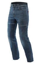 Jeansy motocyklowe Dainese Denim Regular Tex niebieskie